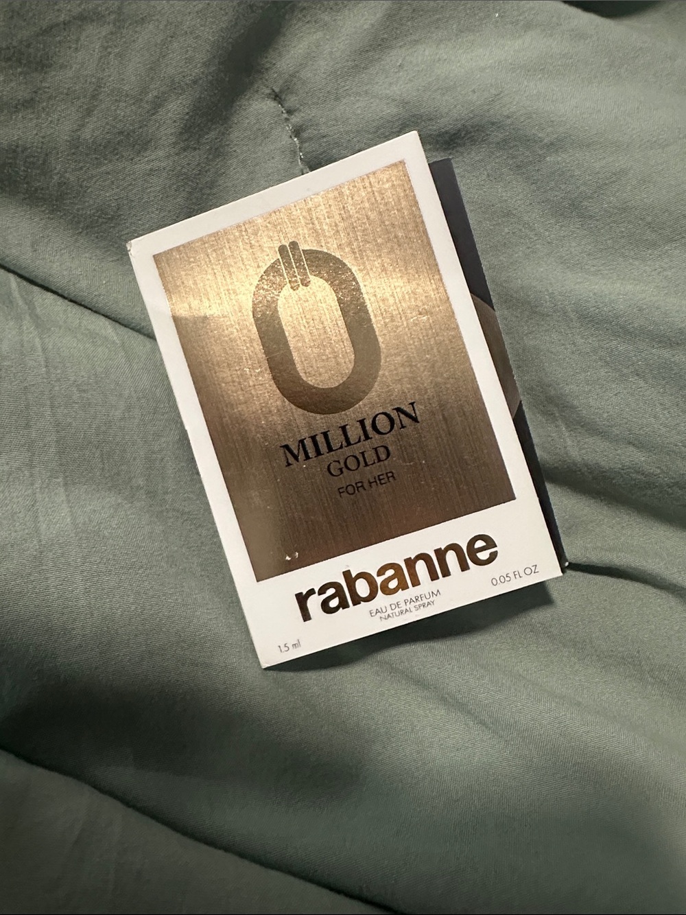 4/$15 Paco Rabanne million gold sample